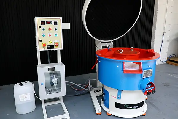 Vibratory Bowl Finishing Machine, with unload