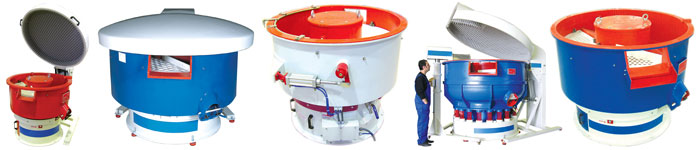 Vibratory finishing machines