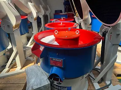 The Monday Morning & Friday Afternoon Issue a row of vibratory finishing machines